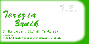 terezia banik business card